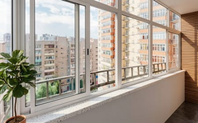 Холодное остекление в жилом доме